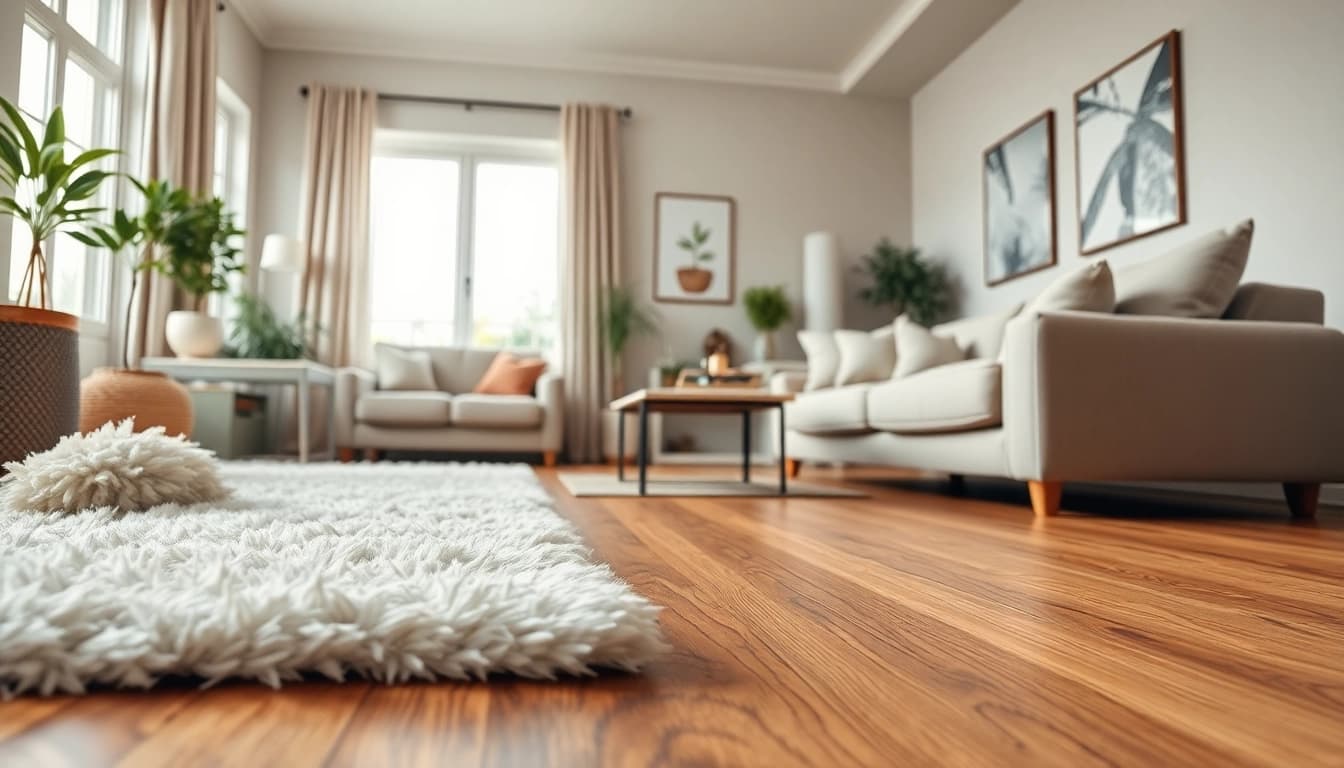 Experience stunning flooring near me with luxurious vinyl textures in a cozy living room setup.