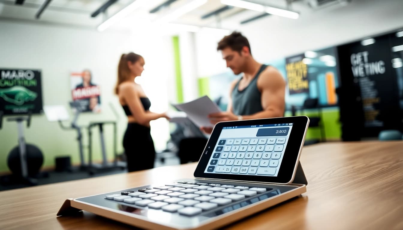 Calculate daily macros effectively with a professional macro calculator in a fitness consultation.
