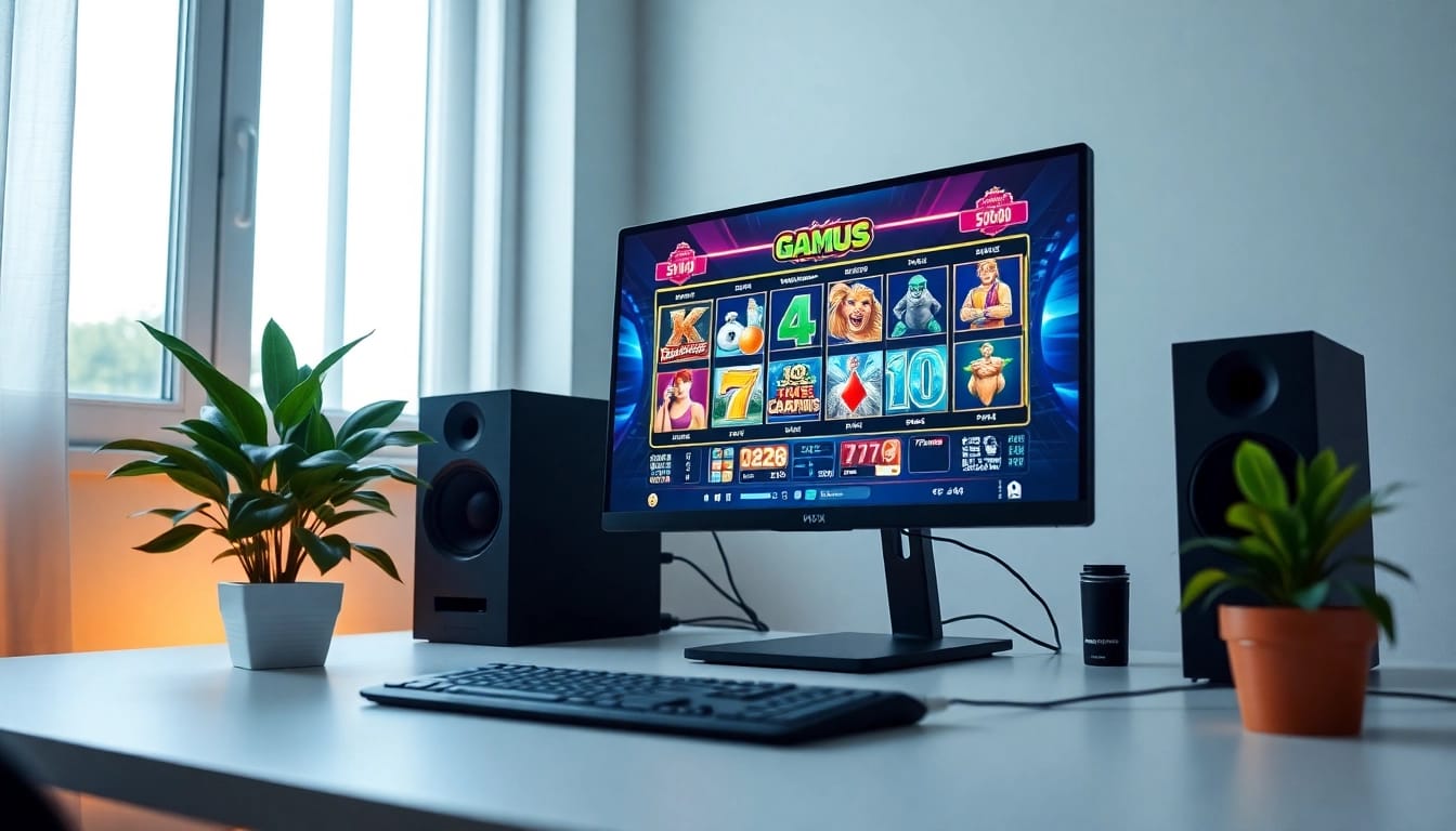 Walettoto menarik dengan tampilan desain workstation yang modern dan permainan slot digital.