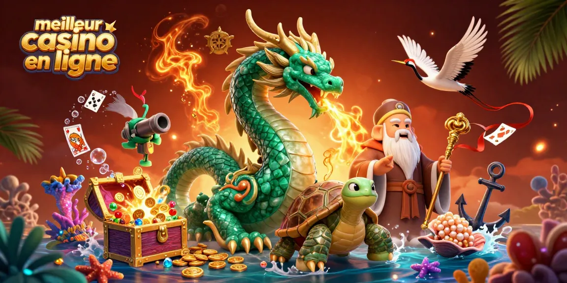 Découvrez le meilleur casino en ligne avec un dragon jade et des éléments de jeu captivants.