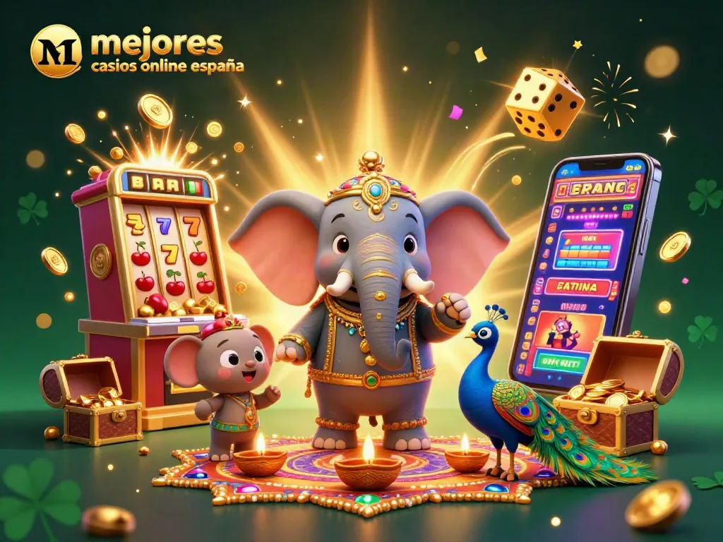 Juega en los mejores casinos online España mientras disfrutas de una emocionante escena de casino 3D.