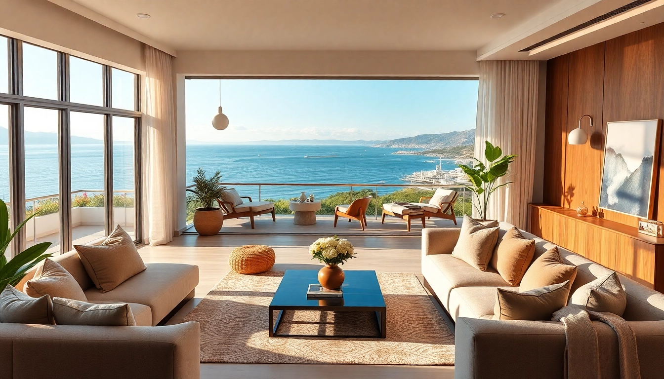 Showcase of luxurious apartments for sale in Alanya, Turkey with stunning views and stylish interiors.