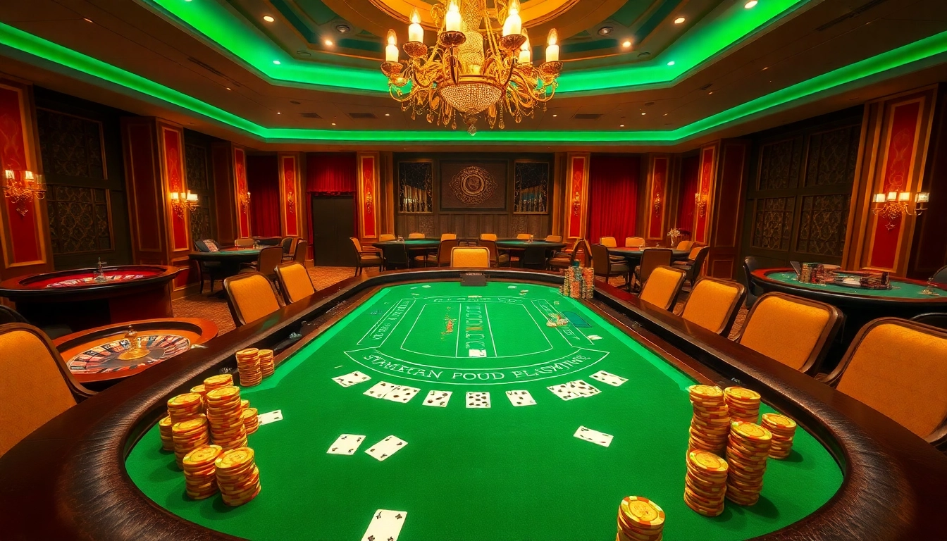 The excitement of gambling at https://gg88.gold/ with players engaging at a luxury blackjack table surrounded by rich decor.