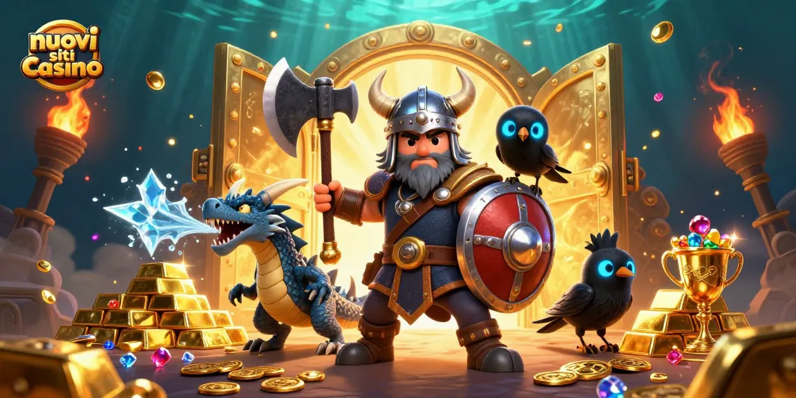 Gioca nei nuovi siti casino con un valoroso guerriero e un drago nel mondo del gioco d'azzardo.