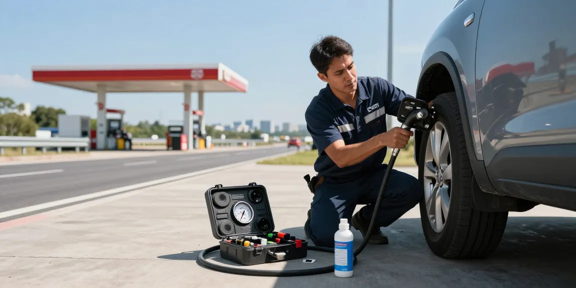 Fuel drain technician addressing contamination in fuel tank with specialized equipment, ensuring safe and efficient recovery.