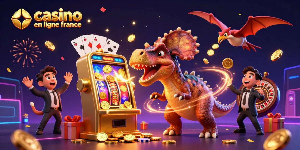 Profitez d'un jackpot dans un casino en ligne France avec une animation dynamique et des personnages captivants.