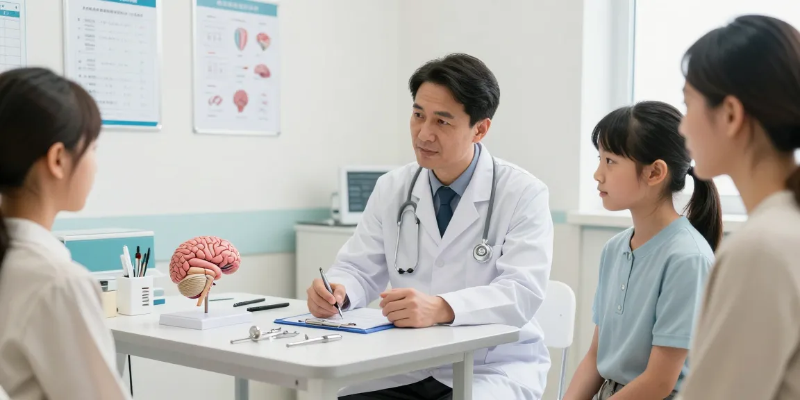 Beyin ameliyatı consultation between a neurosurgeon and patient illustrating surgical options.