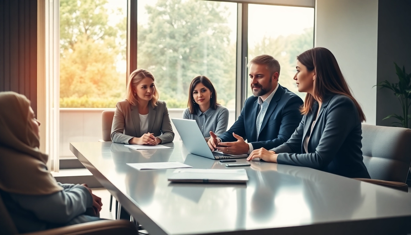Family holding Luxembourg in a financial consultation setting highlighting strategic planning.