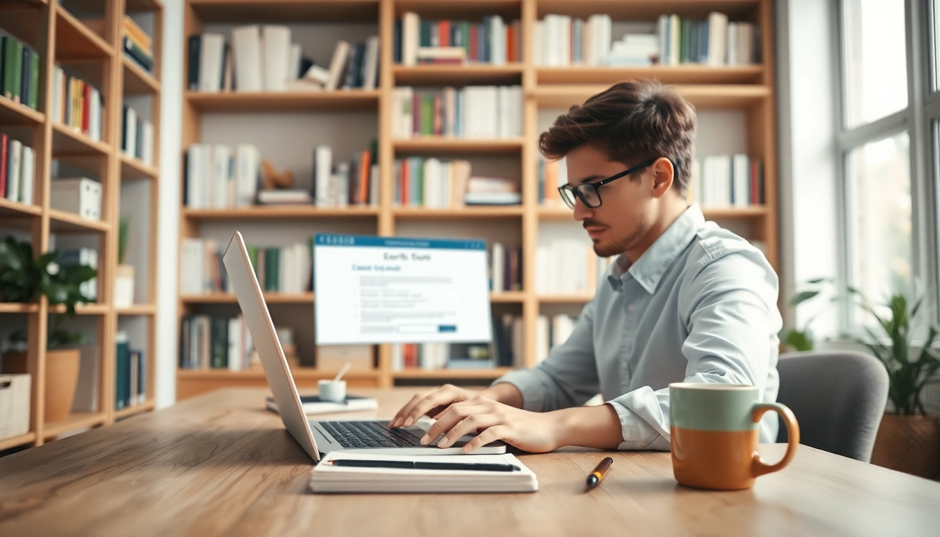 Focus on a professional studying while considering to pay someone to take my Microsoft exam in a cozy, modern office