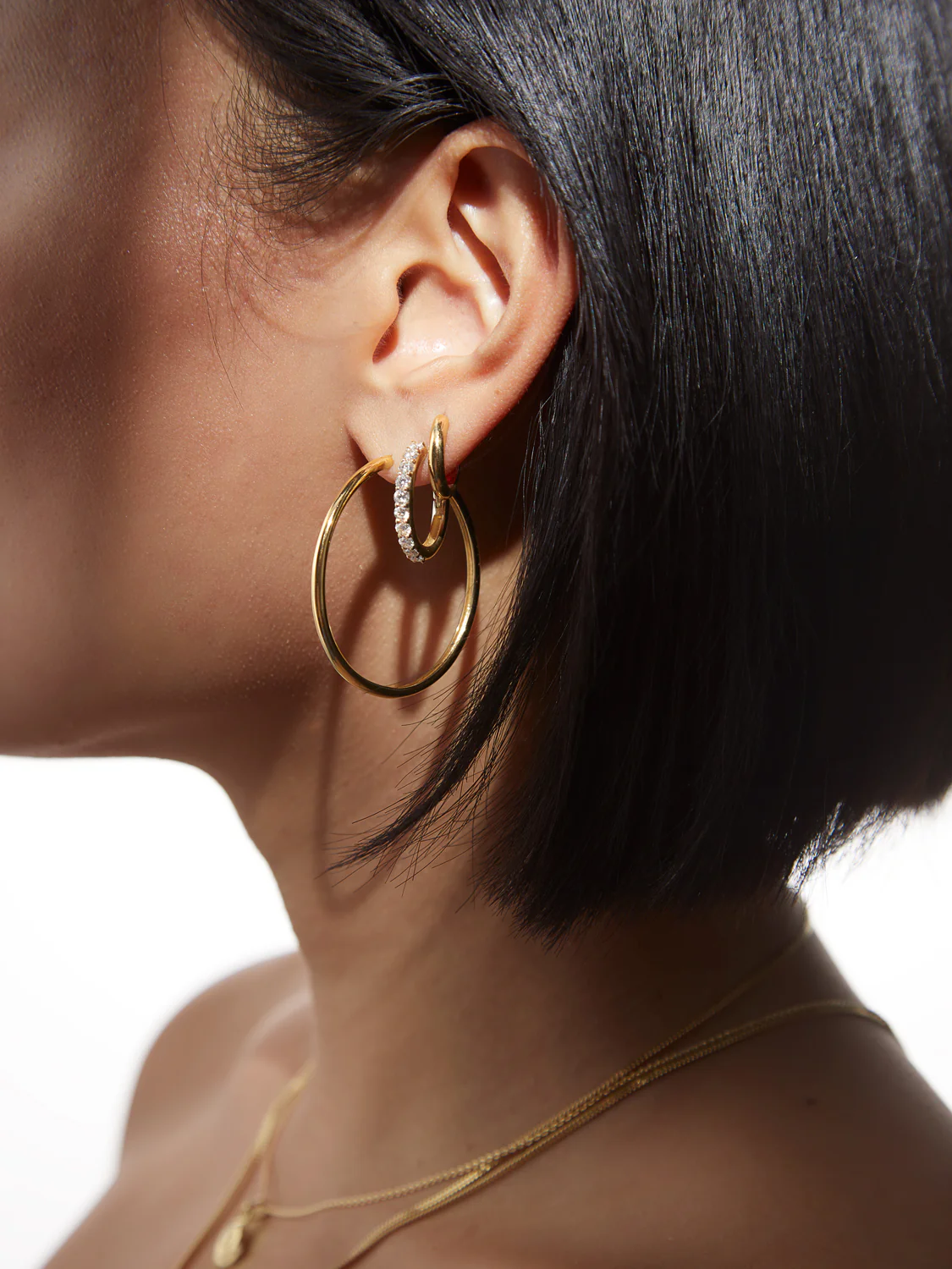 Stylish Diamond Bubble Hoops for Modern Jewellery Lovers