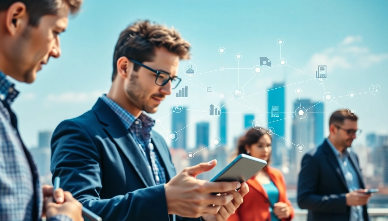 Visual representation of supply chain planning solutions showcasing professionals analyzing data.