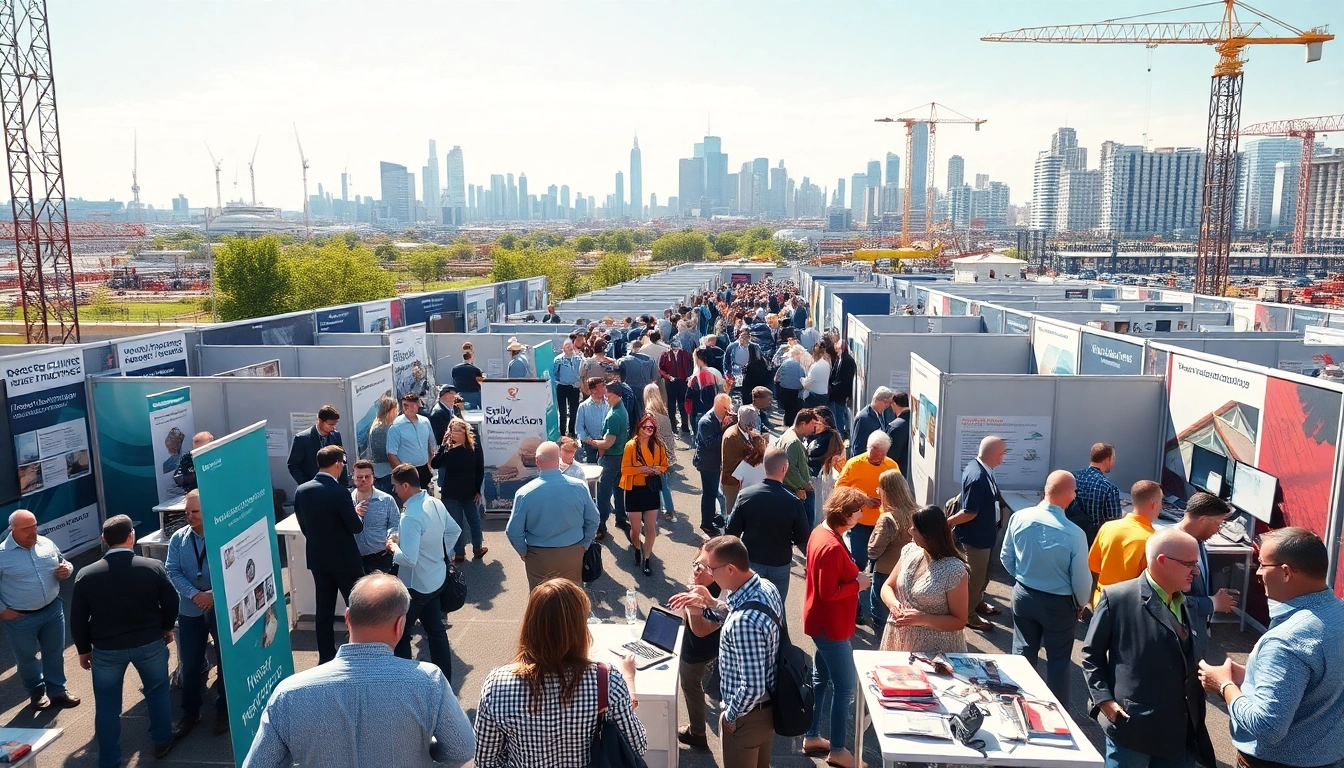 Connect and engage at Construction networking events with attendees and exhibitors in a vibrant atmosphere.