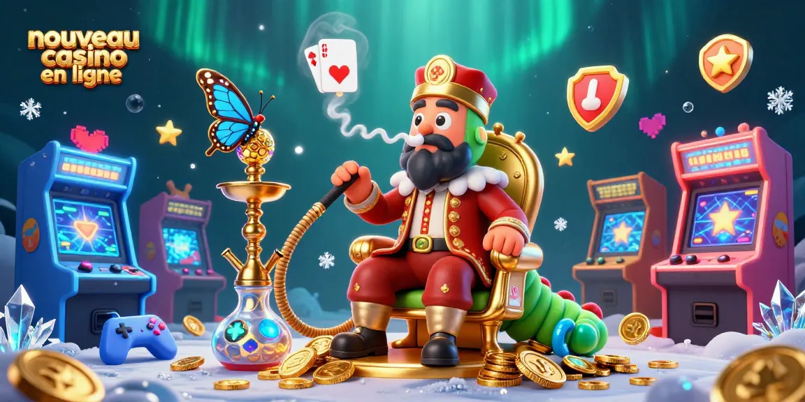Découvrez le nouveau casino en ligne avec notre illustration dynamique mettant en scène des éléments de jeu riches et captivants.