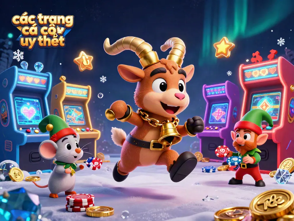 Các trang cá cược uy tín mang đến không gian sôi động với hình ảnh 3D lý thú của Krampus và các nhân vật vui nhộn.