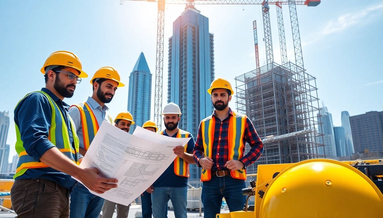New York Commercial General Contractor supervising a vibrant construction project in the city.