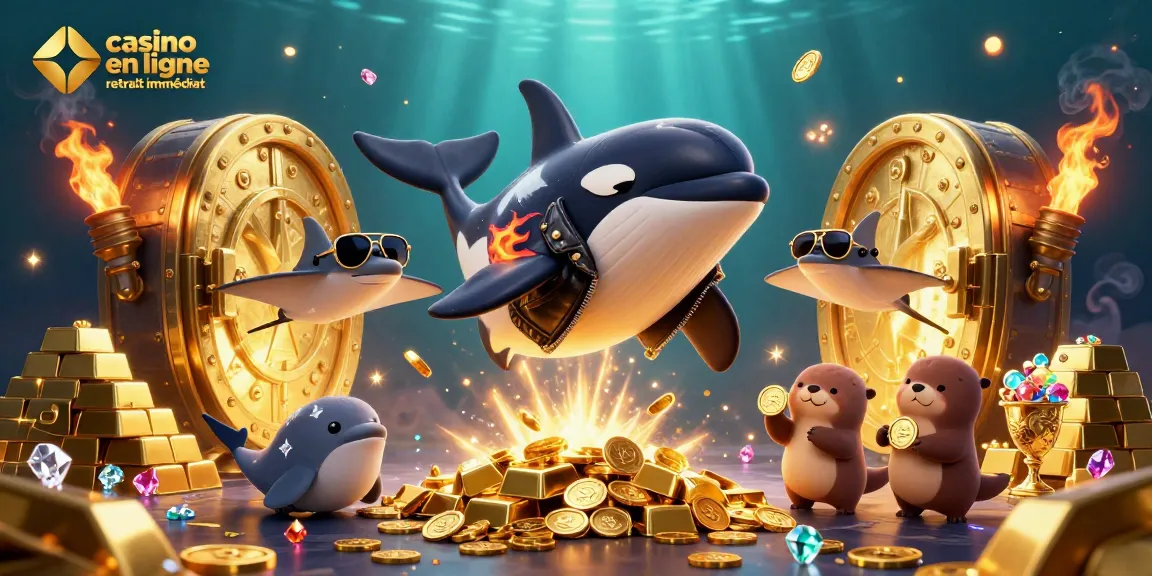 Jouez au casino en ligne retrait immédiat avec des personnages marins amusants et des trésors scintillants.