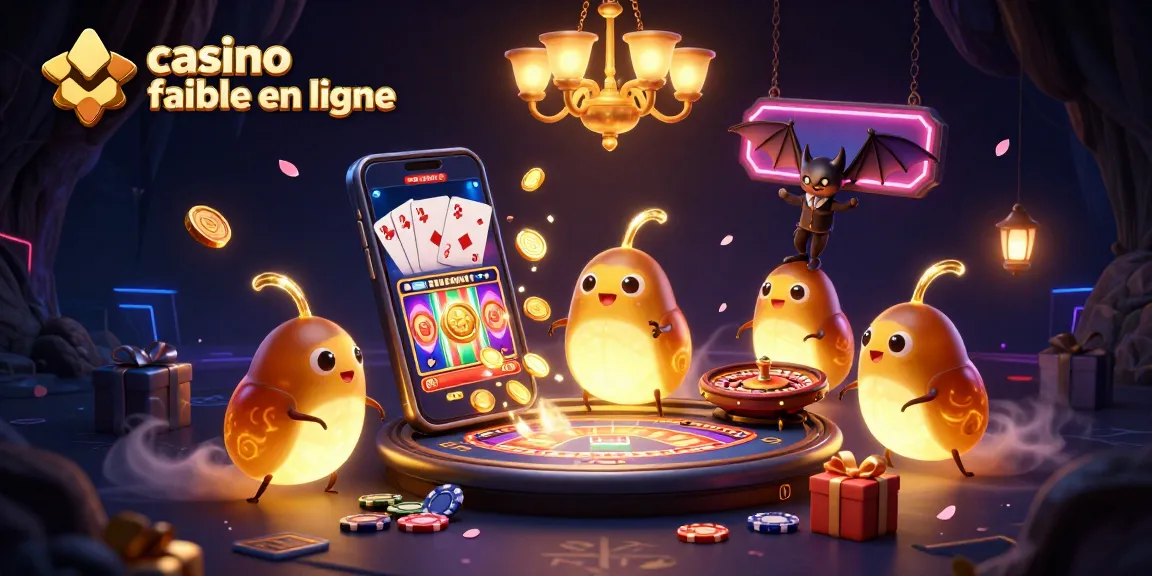 Jouez aux jeux de casino fiable en ligne avec cette illustration captivante d'une équipe de lucioles illuminant un casino souterrain.