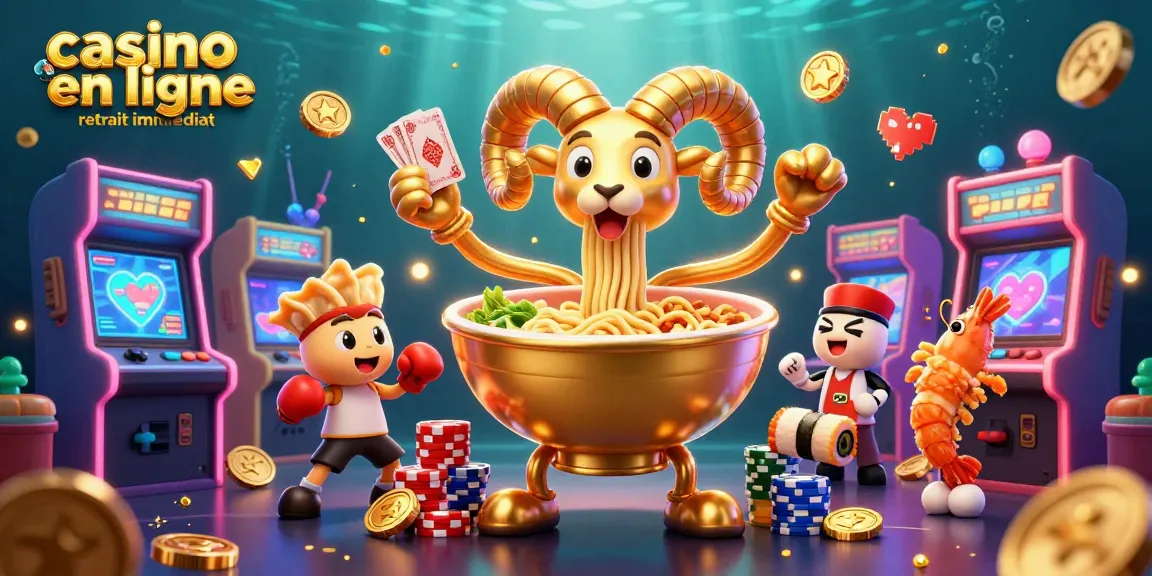 Le casino en ligne retrait immédiat offre une ambiance unique avec des personnages cartoon et un décor vibrant.