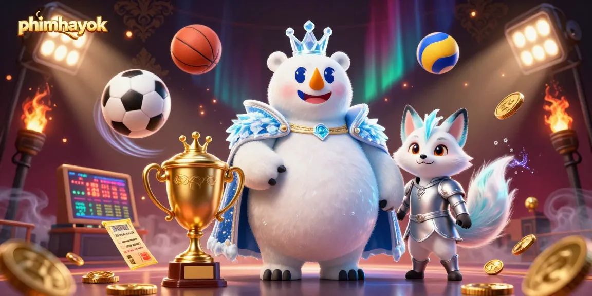 Engage with thrilling sports action on phimhayok featuring 3D characters in an electrifying casino scene.