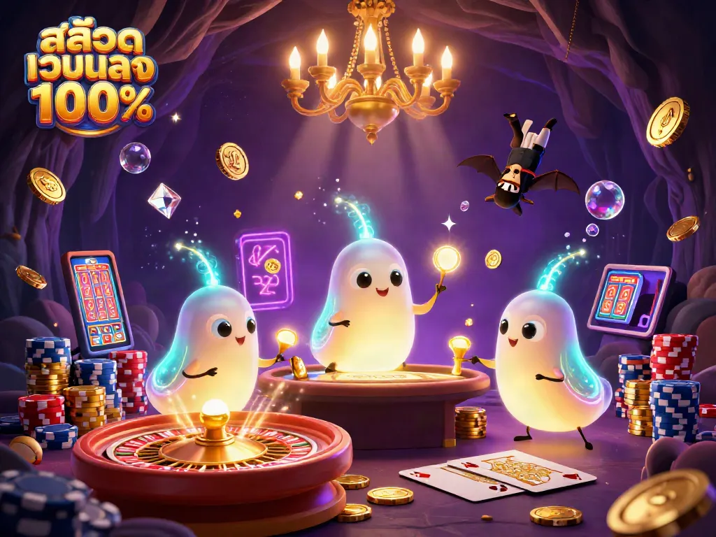 เกมสล็อตเว็บตรง100% ที่มีไข่เรืองแสงและเจ้ามือค้างคาวในคาสิโนผจญภัย
