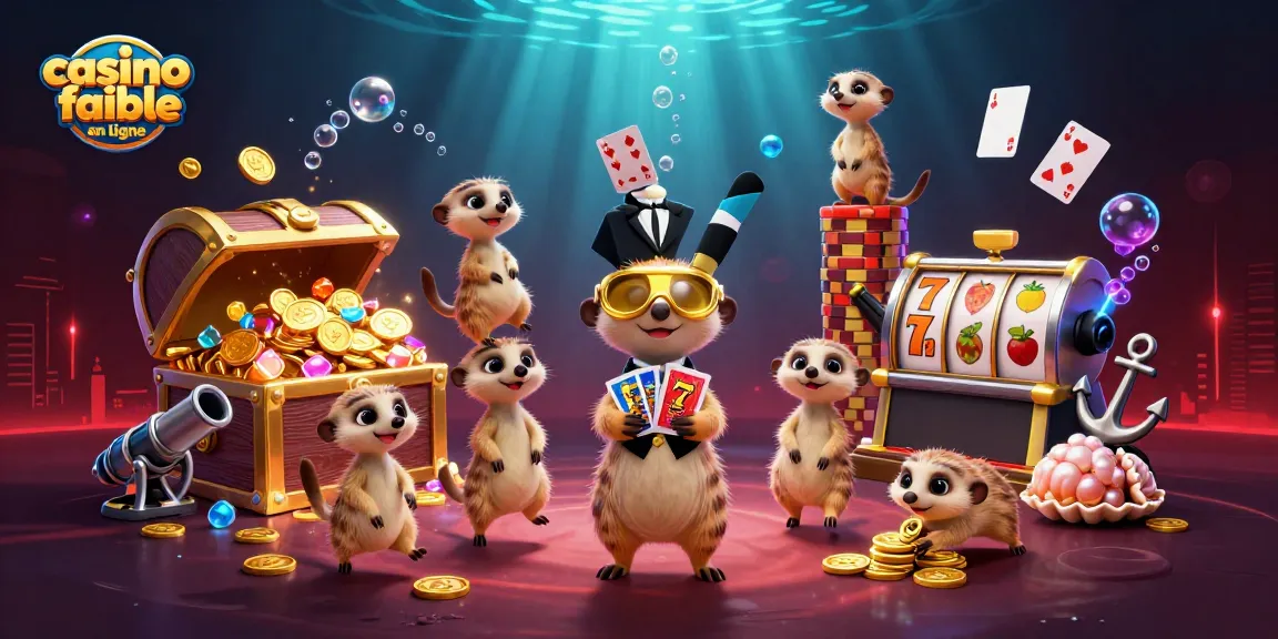 Le casino fiable en ligne présente une colonie de suricates en pleine opération de jeu, riches en couleurs et détails.