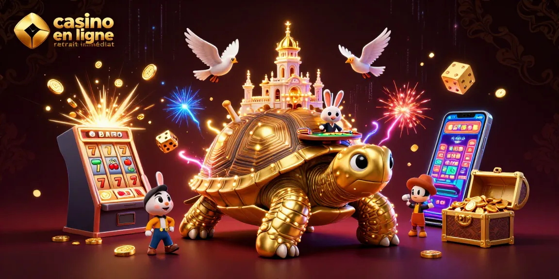 Expérimentez le casino en ligne retrait immédiat avec des gains rapides et des jackpots éclatants dans une scène animée.