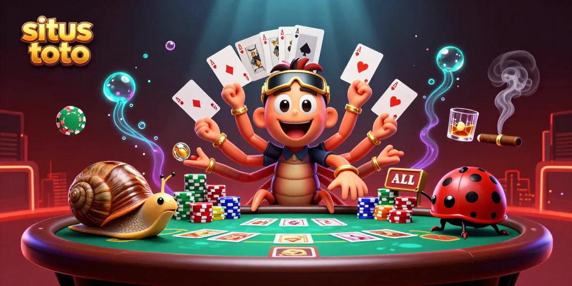 Engage with situs toto through vibrant cartoon casino action featuring diverse characters and dynamic gaming elements.