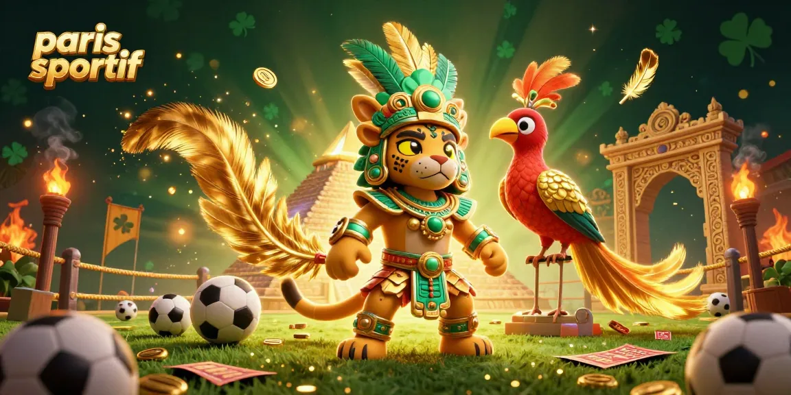 Pariez sur le sport avec un jaguar en jade et une scène colorée de paris sportifs.