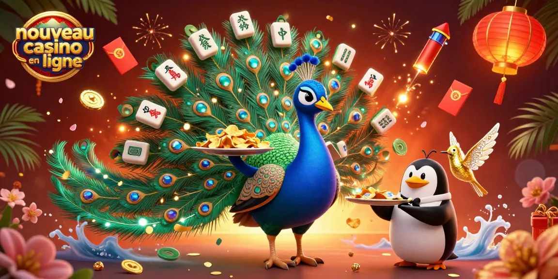 Jouer au nouveau casino en ligne avec le paon aristocratique et le pingouin majordome