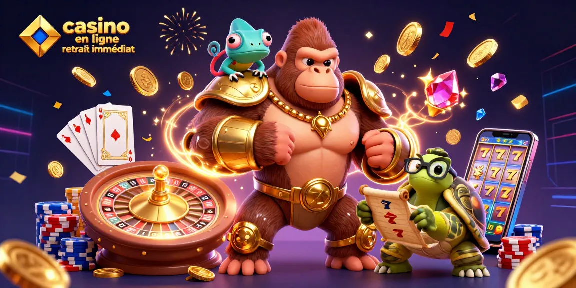 Gagnez rapidement au casino en ligne retrait immédiat avec des personnages de jeu dynamique et des éléments riches.