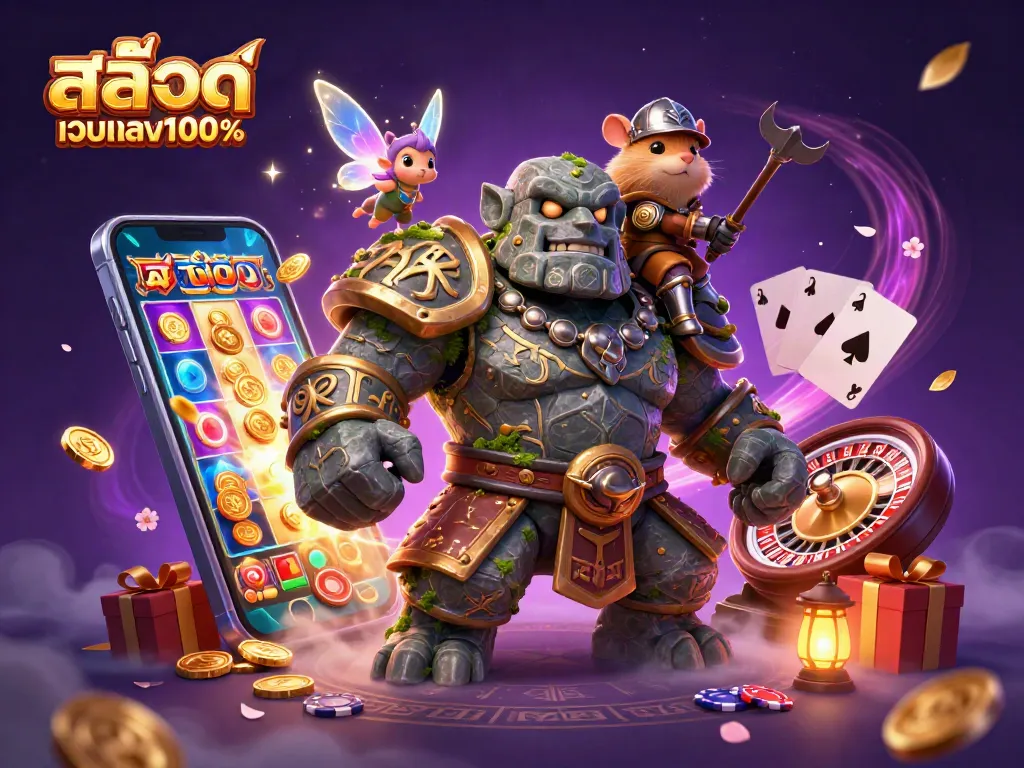 เล่นเกมสล็อตเว็บตรง100% สนุกกับการหมุนสล็อตและรางวัลใหญ่ในภาพ 3D
