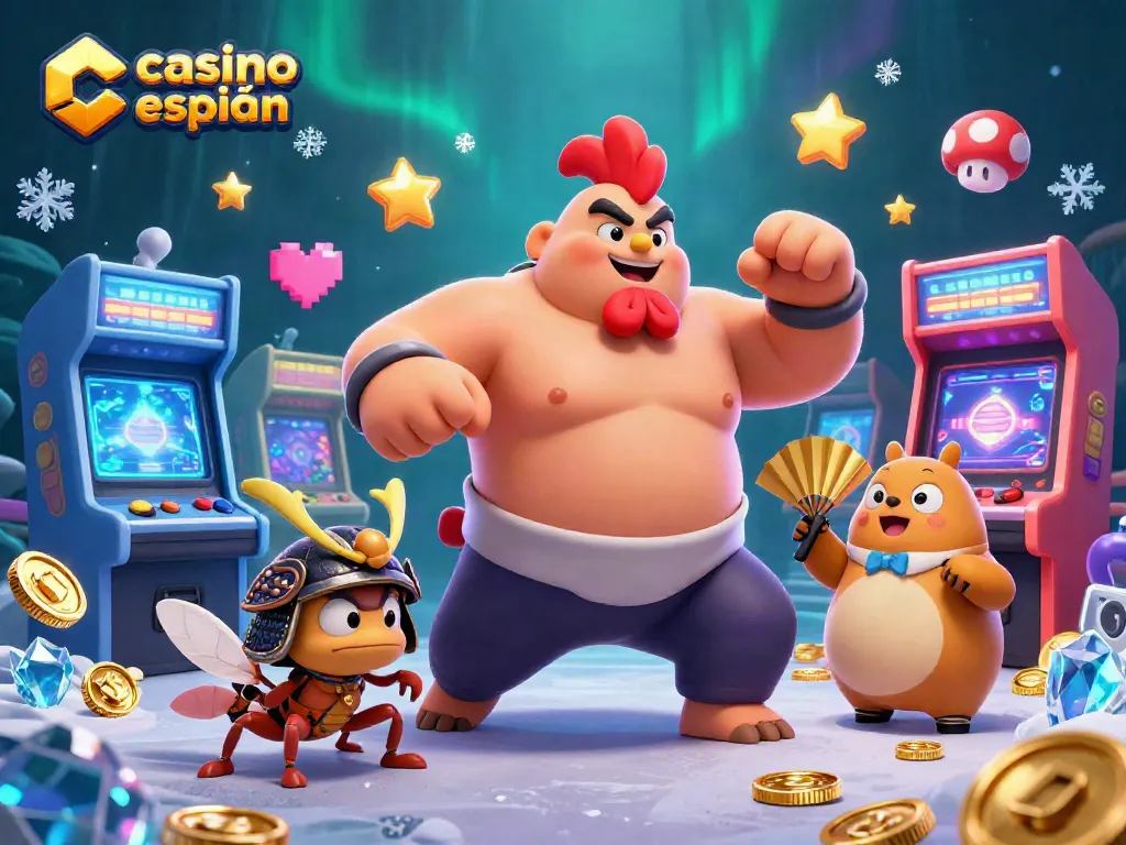 Juega en casino online español y gana con el poderoso gallo luchador y su amigo samurái.