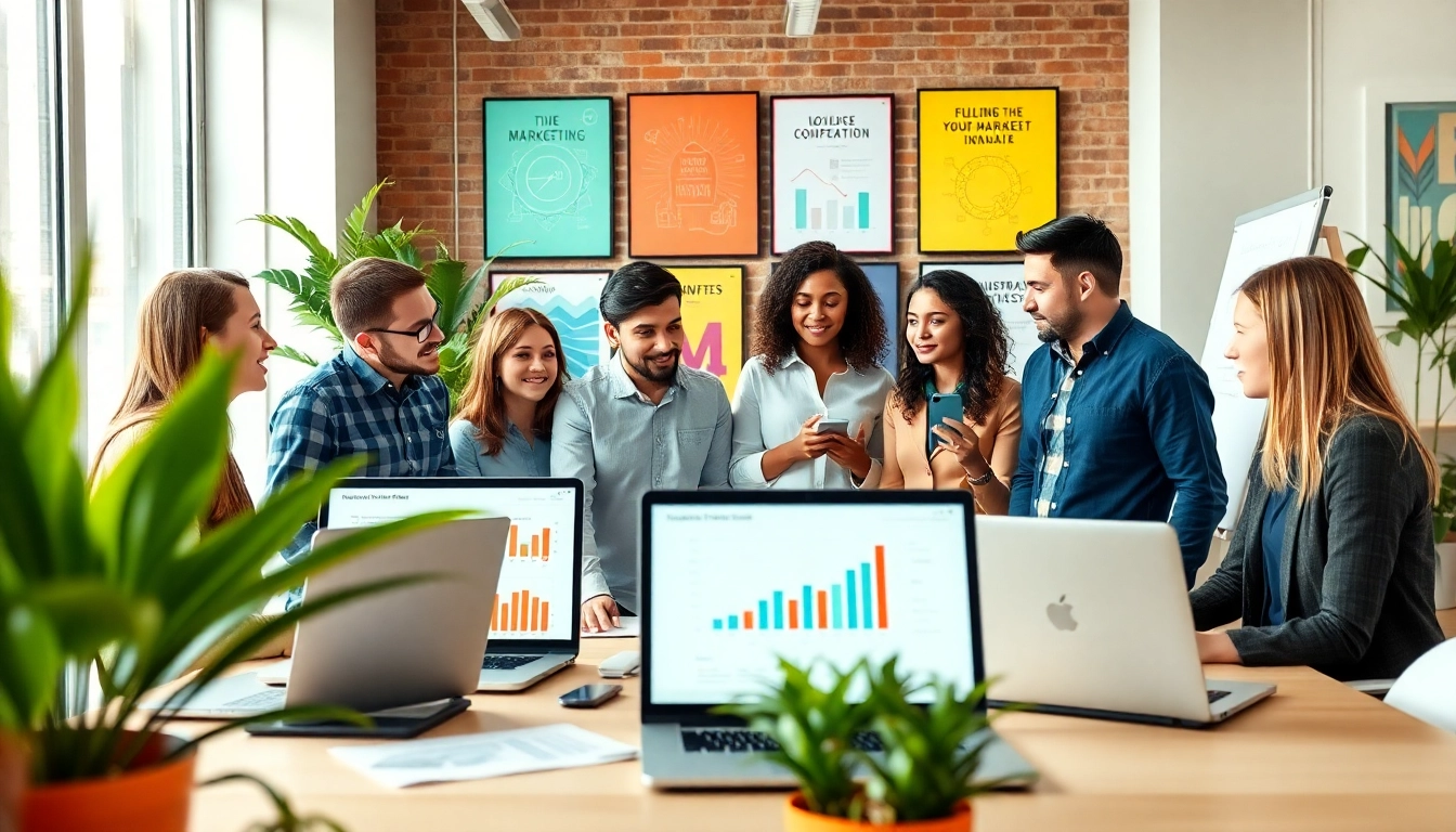 Craft a compelling HubSpot marketing email with a professional team in action