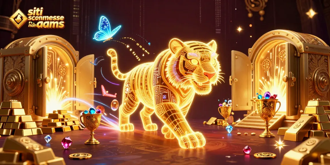 Scopri i migliori siti scommesse non aams con un'affascinante tigre dorata in un casino digitale.