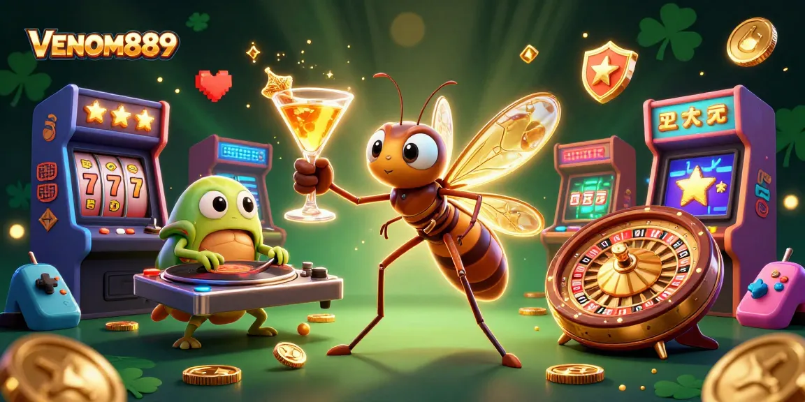 Engage in thrilling gameplay with VENOM889 as dynamic casino characters come to life.