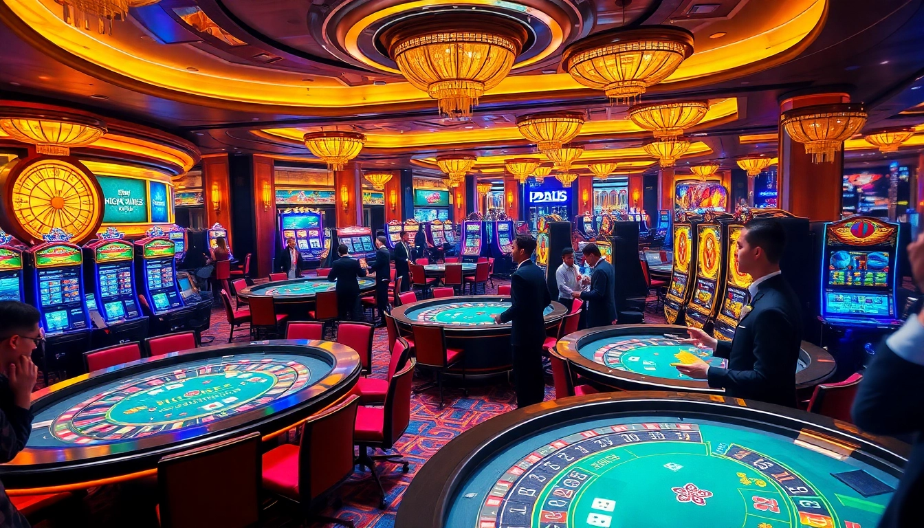 Experience the thrill of gambling at GO8 with vibrant tables and exciting slot machines.