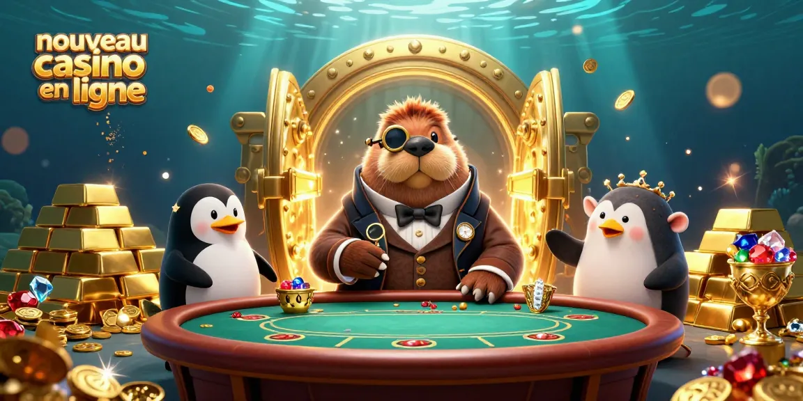Jouez au nouveau casino en ligne avec plaisir, au poker sous-marin avec un narval et un poisson globe.