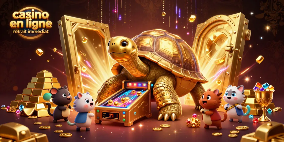 Plongée dans l'excitation du casino en ligne retrait immédiat avec une scène animée de jeu.