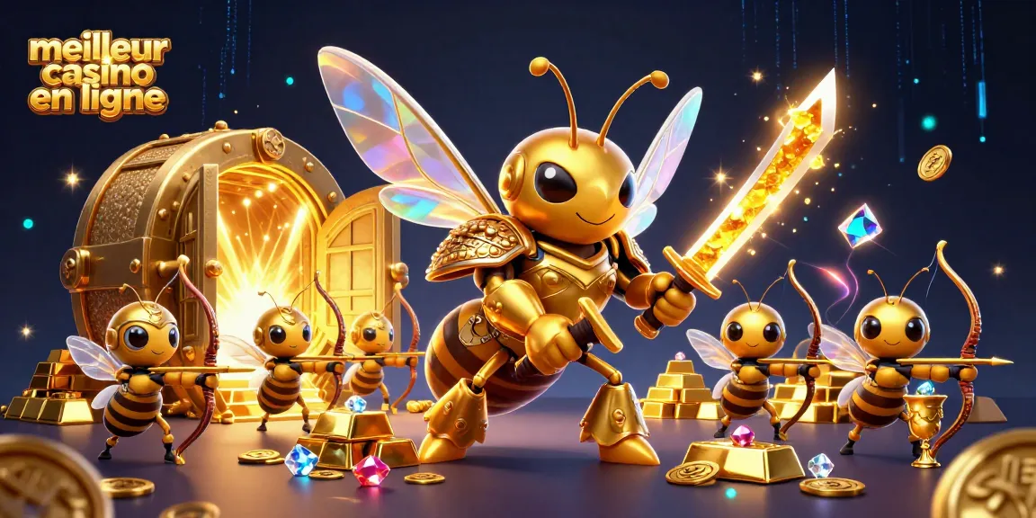 Déclenchez vos gains au meilleur casino en ligne avec un spectacle de lumière dorée et des personnages fantastiques.