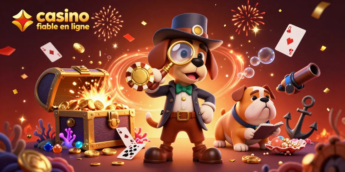 Explorez notre illustration vibrante de casino fiable en ligne avec des personnages captivants et des éléments de jeu.