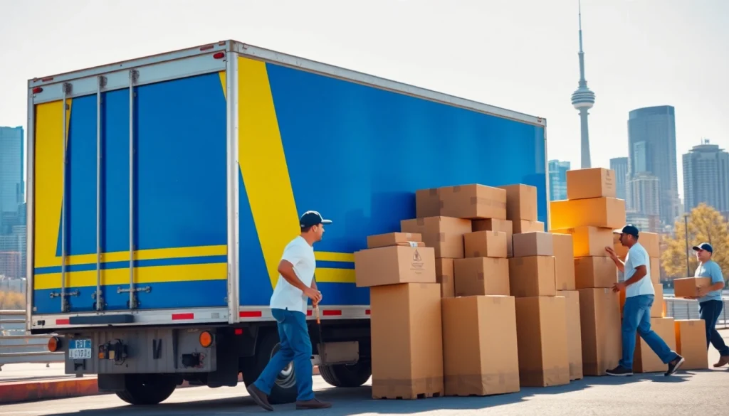 Efficient movers of a Toronto moving company showcasing professionalism during a city relocation.