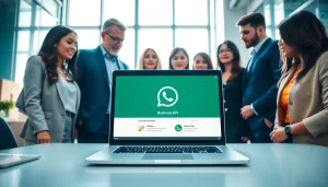 Implementing whatsapp business api through team collaboration in a modern office setting