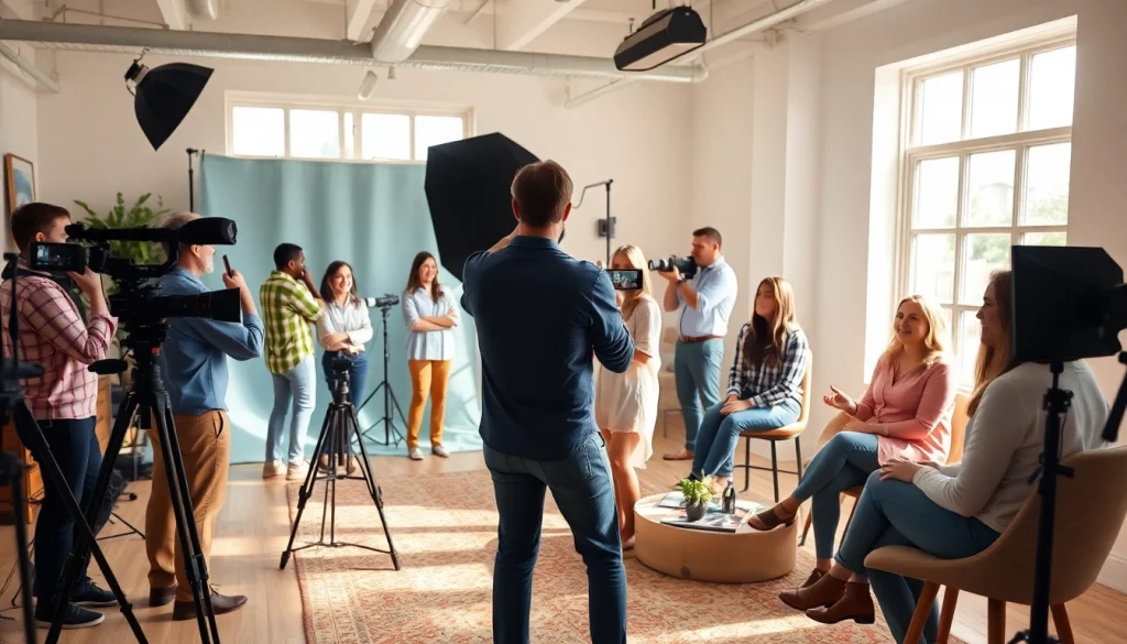 Vibrant photo studio capturing authentic moments in Tampa, showcasing portrait and wedding photography.