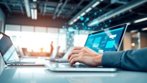 Engaging interface on https://vj88.online/ highlighting user interaction in a modern tech setting.