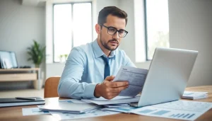 신용카드 현금화 전문가가 현금화 전략을 분석하는 모습