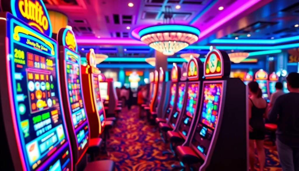 Permainan bandar toto 4d slot dengan mesin slot warna-warni yang menarik.