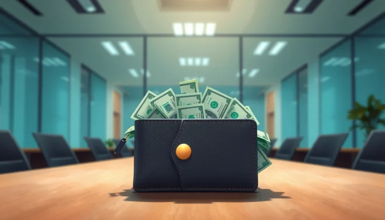 카드 현금화하려면 충전된 지갑에서 현금이 넘쳐나는 모습