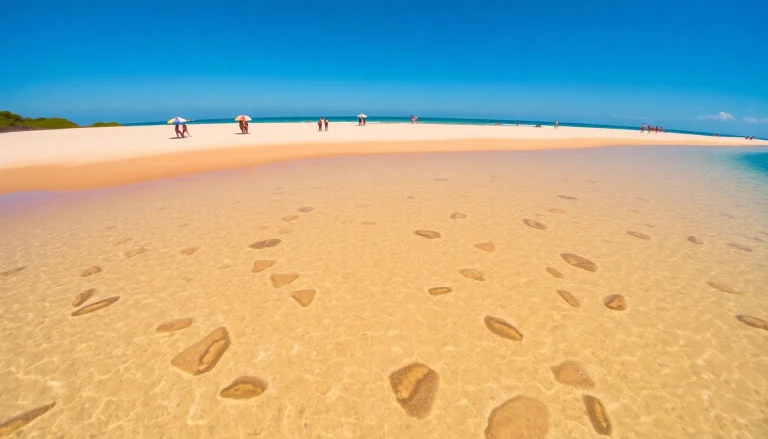 Linda vista da praia de Paripueira AL, com águas claras e areias douradas.