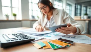 카드 한도 현금화에 대한 재무 데이터 분석 중인 전문가의 모습