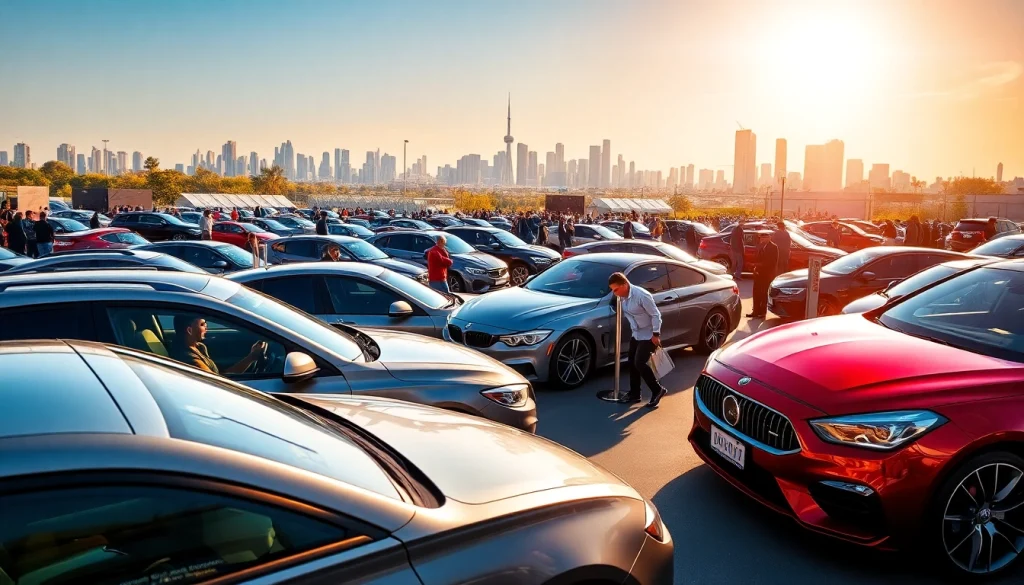 Showcasing stunning vehicles at the Auto Cars Show event, surrounded by excited attendees.